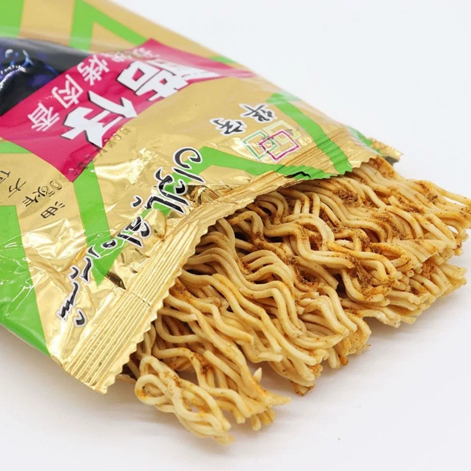 Amina/阿米娜公司酷仔蝙蝠侠油炸方便面孜然烤肉香美味干脆面零食