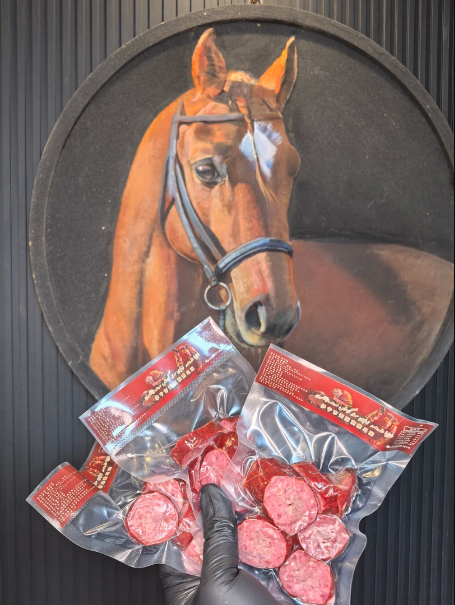 [Minced Meat Smoked Horse Sausage Minced Meat Horse Sausage Horse Sausage] - Cooked Horse Meat Horse Sausage